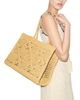 Tory Burch Vince Monogram Crochet Straw Tote Bag - 2