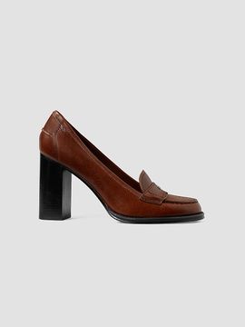 Tory Burch Women's 85MM Leather Loafer Pumps