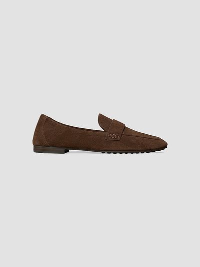 Tory Burch Women's Almond Toe Suede Loafers
