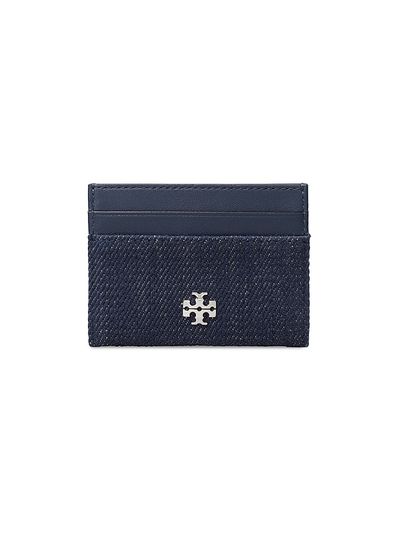 Tory Burch Women's Charlie Denim Card Case