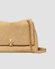 Tory Burch Women's Charlie Large Quilted Suede Shoulder Bag - 6