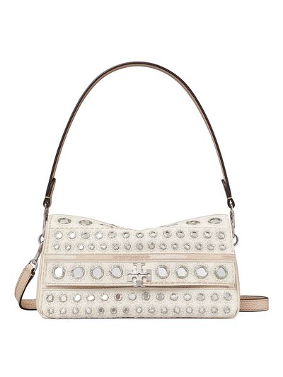 Tory Burch Women's Charlie Small Embellished Shoulder Bag