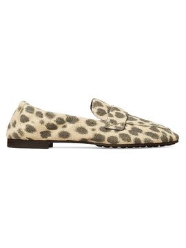 Tory Burch Women's Cheetah-Print Suede Ballet Loafers