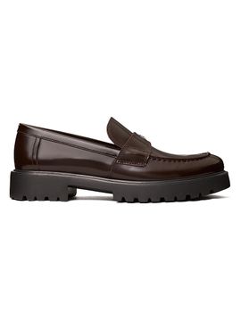 Tory Burch Women's Classic Leather Lug-Sole Loafers