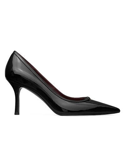 Tory Burch Women's Double T Buckle 80MM Leather Pumps