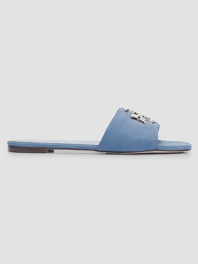 Tory Burch Women's Eleanor Logo Suede Slide Sandals