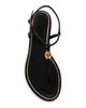 Tory Burch Women's Emmy Leather Thong Sandals - 5