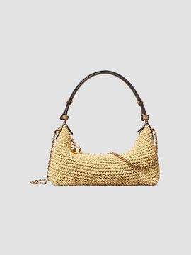Tory Burch Women's Fleming Crochet Raffia Pochette