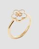 Tory Burch Women's Forget Me Not 18K-Gold-Plated & Mother-Of-Pearl Ring - 1