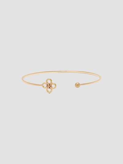 Tory Burch Women's Forget Me Not 18K-Gold-Plated Cuff
