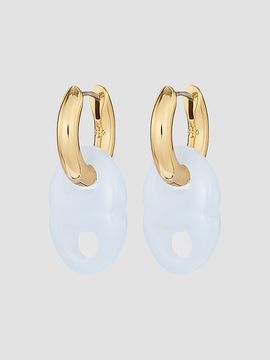 Tory Burch Women's Gemini 18K-Gold-Plated & Jade Drop Earrings