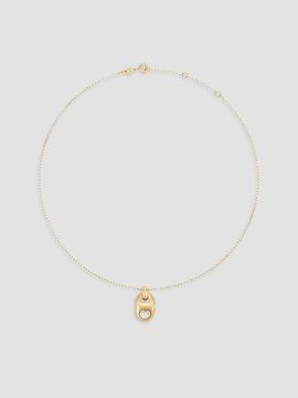 Tory Burch Women's Gemini 18K-Gold-Plated Pendant Necklace
