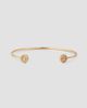 Tory Burch Women's Icon 18K-Gold-Plated & Cubic Zirconia Logo Cuff - 4