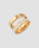 Tory Burch Women's Icon 18K-Gold-Plated & Enamel Double-Band Ring - 4