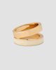 Tory Burch Women's Icon 18K-Gold-Plated & Enamel Double-Band Ring - 5