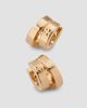 Tory Burch Women's Icon 18K-Gold-Plated & Enamel Double-Hoop Earrings - 4