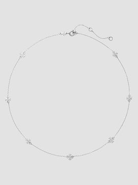 Tory Burch Women's Icon 18K-Gold-Plated Or Silvertone Logo Station Necklace