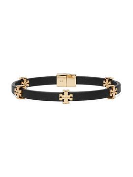 Tory Burch Women's Icon Bio Goldtone & Faux-Leather Bracelet