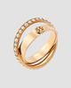 Tory Burch Women's Icon Pavé Double Ring - 3