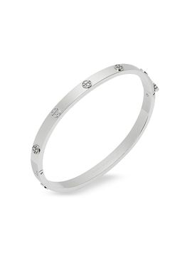 Tory Burch Women's Icon Stainless Steel Logo Bangle