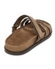 Tory Burch Women's Ines Logo-Detailed Suede Slide Sandals - 3