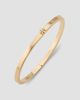 Tory Burch Women's Kira 18K-Gold-Plated Logo Hinged Bangle - 5