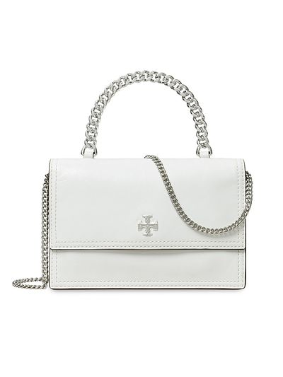 Tory Burch Women's Kira Mini Leather Top Handle Bag