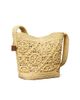 Tory Burch Women's Lock Medium Monogram Crochet Bucket Bag - 4