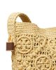 Tory Burch Women's Lock Medium Monogram Crochet Bucket Bag - 5