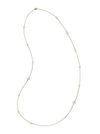 Tory Burch Women's Long Moondance Pearl Necklace