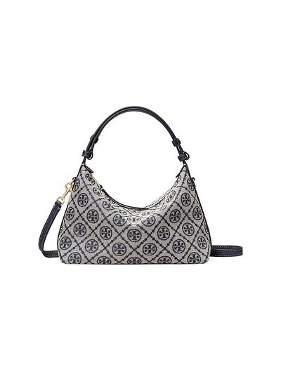 Tory Burch Women's Mellow T Monogram Cotton-Blend Shoulder Bag
