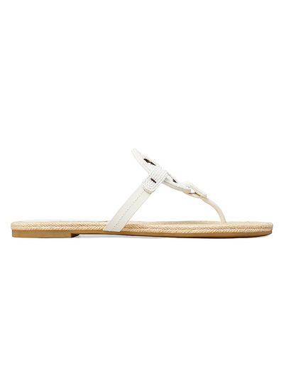 Tory Burch Women's Miller Beaded Leather Espadrille Sandals