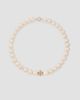 Tory Burch Women's Moondance 18K-Gold-Plated & Cultured Pearl Logo Charm Necklace - 1