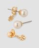 Tory Burch Women's Moondance 18K-Gold-Plated & Imitation Pearl Ear Jackets - 3