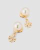 Tory Burch Women's Moondance 18K-Gold-Plated & Imitation Pearl Ear Jackets - 4