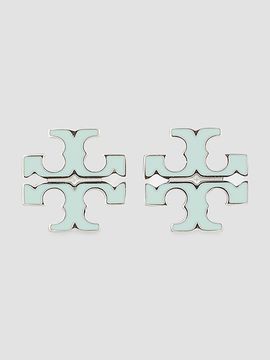 Tory Burch Women's Small Icon Enamel Stud Earrings