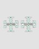 Tory Burch Women's Small Icon Enamel Stud Earrings - 3