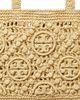 Tory Burch Women's Small T Monogram Crocheted Tote Bag - 4