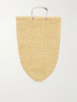 TORY BURCH Woven raffia tote bag