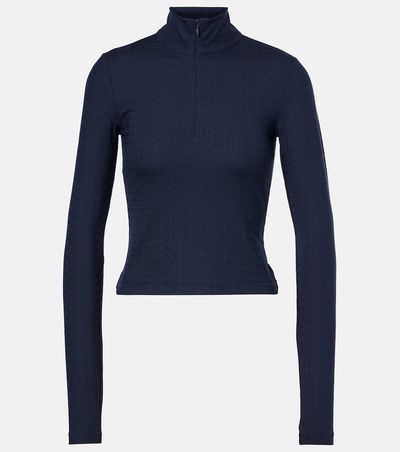 Tory Sport Tory Sport Cropped jacquard top