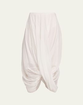 Toteme Draped Cocoon Midi Skirt