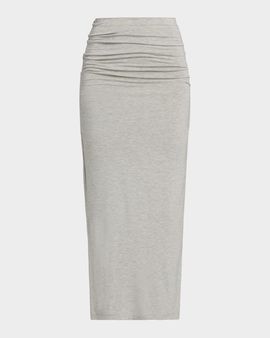Toteme Draped Jersey Midi Skirt