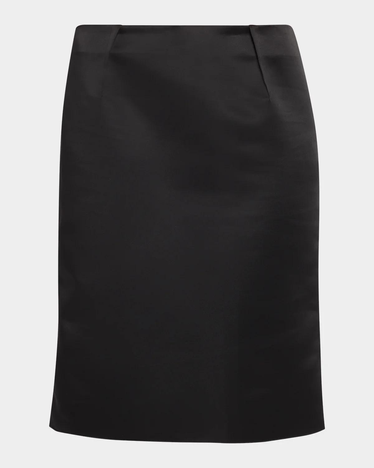 Toteme Duchess Satin Sheath Knee-Length Skirt