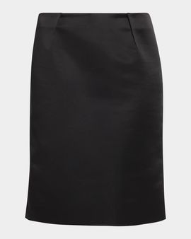 Toteme Duchess Satin Sheath Knee-Length Skirt