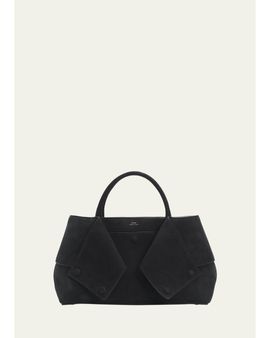 Toteme Mercer Nubuck Leather Top-Handle Bag
