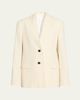Toteme Raw Lapel Wool Sport Coat - 1