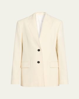 Toteme Raw Lapel Wool Sport Coat