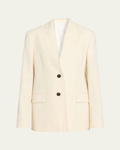 Toteme Raw Lapel Wool Sport Coat