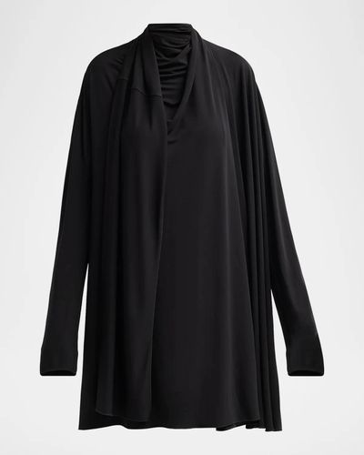 Toteme Scarf-Trim Jersey Knee-Length Dress
