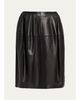 Toteme Short Sculptural Leather Skirt - 1